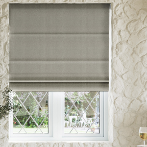 Soft Chevron, Brown - Twist&Fit Roman Blind