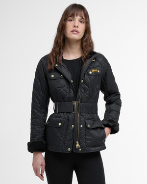 Barbour International Mod Int Polarquilt Womens Jacket - Black/Black