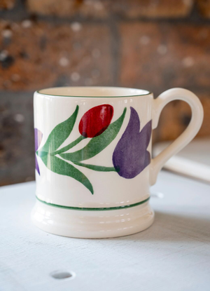 Tulips Border 1/2 Pint Mug