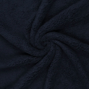 Tissu sherpa - Bleu marine foncé