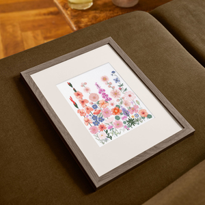 Kit broderie point de croix - Fleurs grimpantes