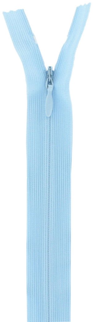 Fermeture éclair invisible - Bleu layette