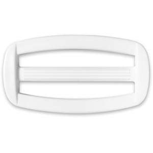 Boucle coulissante plastique blanc 50 mm