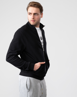 Belstaff Mens Zip Through Sweatshirt - Black