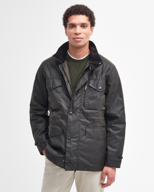 Barbour Sapper Mens Wax Jacket - Olive/Classic