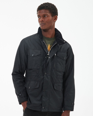 Barbour Sapper Mens Wax Jacket - Black/Classic