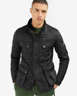 Barbour International Tourer Ariel Mens Polarquilt Jacket - Black