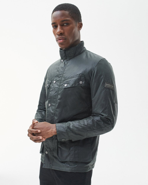 Barbour International Tourer Duke Mens Wax Jacket - Sage