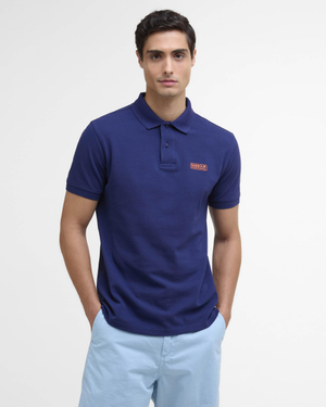 Barbour International Essential Short Sleeve Mens Polo - Pigment Navy