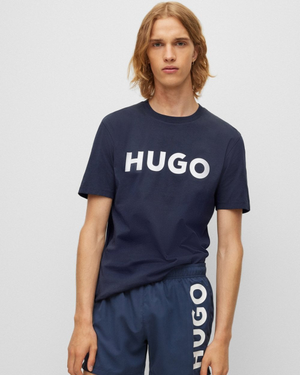 HUGO Dulivio Mens T-Shirt - Dark Blue 405