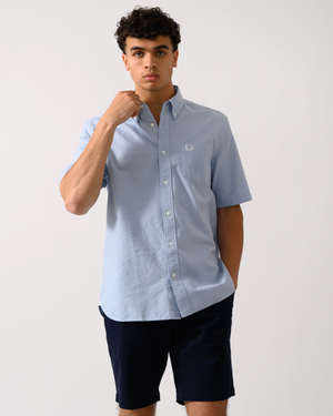 Fred Perry Mens Oxford Shirt - Light Smoke 146