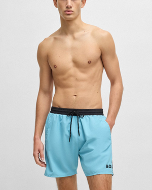 BOSS Orange Starfish Mens Swim Shorts - Light/Pastel Blue 455