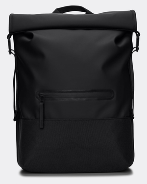 Rains Unisex Trail Rolltop Backpack - 01 Black