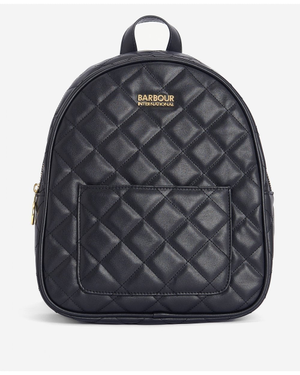 Barbour International Quilted Uxbridge Womens Backpack - Black