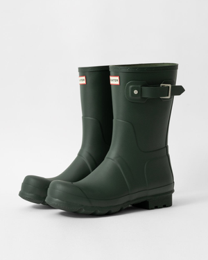 Hunter Original Short Mens Wellies - Dark Olive