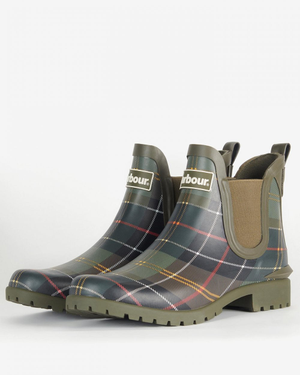 Barbour Wilton Womens Wellingtons - Classic Tartan