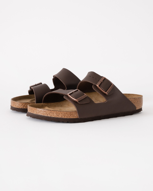 Birkenstock Arizona Birko Flor Unisex Sandals - Dark Brown