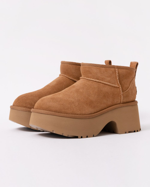 UGG Womens Classic New Heights Ultra Mini Platform Boot