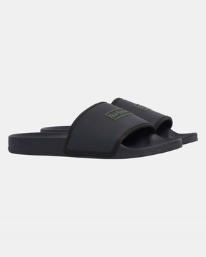 Barbour Cresswell Mens Slides - Black