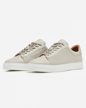 Oliver Sweeney Almada Mens Perforated Leather Trainers - Off White