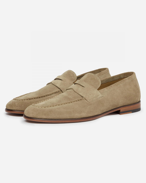 Oliver Sweeney Keyworth Suede Mens Loafers - Stone