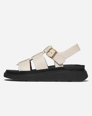 FitFlop Womens Gen-FF Leather Fisherman Sandals - Paris Beige A99