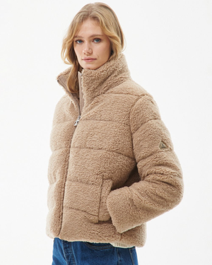 Barbour Lichen Womens Teddy Quilt Jacket - Light Trench