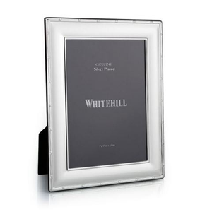 Whitehill - Silver Plated Reed & Ribbon Photo Frame w/Wooden Back 13x18cm
