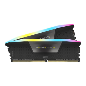 CORSAIR VENGEANCE RGB 64GB (2x32GB) DDR5 DRAM 6000MT/s CL30 Memory Kit - Black - CMH64GX5M2B6000C30