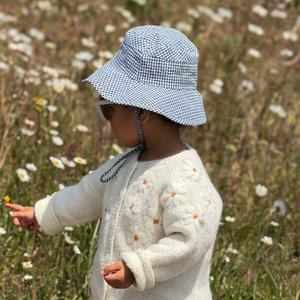 Mabel & Fox - Gingham Sun Hat - Black
