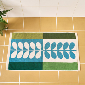 Stem Check Bath Mat Willow
