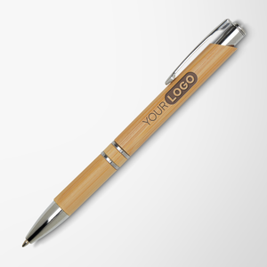 Engraved Bamboo Wicker Pen