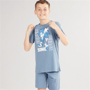 Sonic Boys Kaj T-Shirt And Shorts Set Blue Mirage