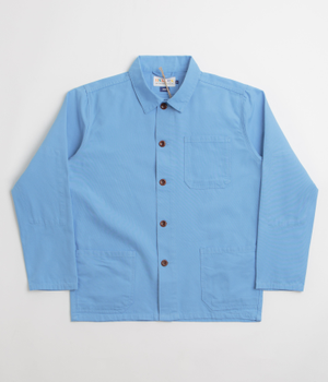Uskees 3001 Buttoned Overshirt - Powder Blue