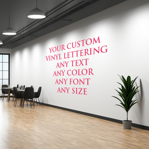 Custom Wall Sticker Quote Any Text & Colour - Vinyl Lettering