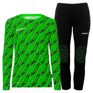 Uhlsport Progressive Goalkeeper Bundle Junior - Green/Black - 140