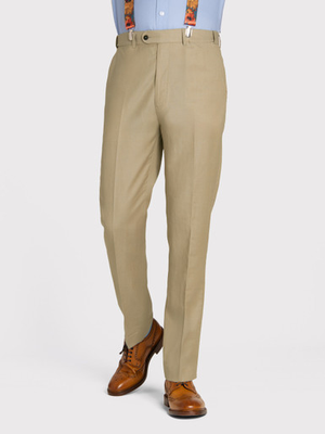 Sand Linen & Wool Trousers