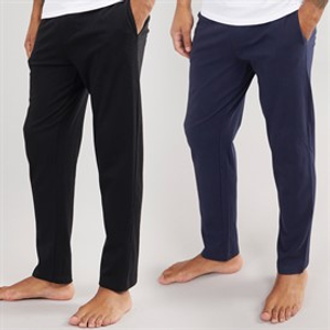 THREADBARE Mens Marco Two Pack Joggers Navy/Black