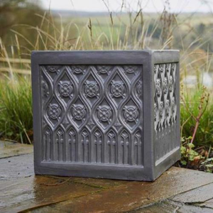 Clayfibre Moroccan Cube Planter - Silver - 380 x 380 x 380 (H)mm Set of 4