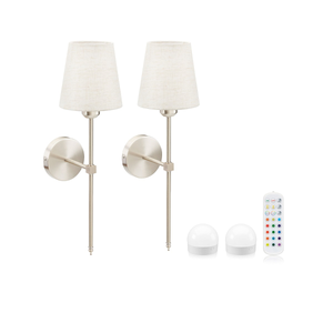 Omniance Monaco Rechargeable Wireless Wall Lights with Remote