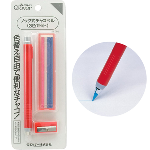Crayon craie porte mine avec craies et taille-crayon Clover