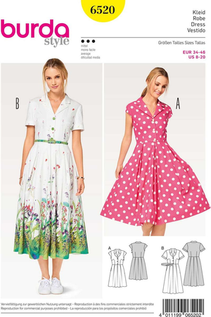 Patron de robe - Burda 6520