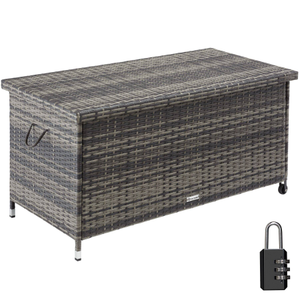 Box contenitore Kiruna con intreccio in plastica, 120x55x61,5cm, 270 L