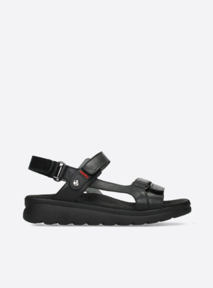 Mile - black leather - Black, 36