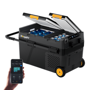BougeRV New CRD2 V2.0 43QT Dual Zone 12V Portable Fridge