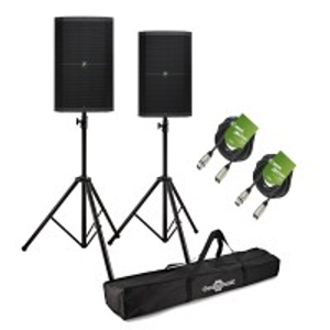 Mackie Thump215XT 15" Enhanced Active PA Speaker Bundle with Stands and Cables