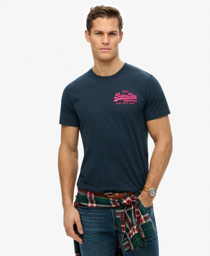 T-shirt met geborduurd vintagelogo en relaxte pasvorm