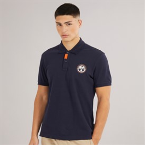 Napapijri Mens Clanis Polo Shirt Blu Marine