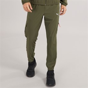 Puma Mens Puma Flex Tech Woven Cargo Pants Dark Olive