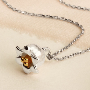 Tempest Silver May Birth Flower Lily of the Valley Necklace